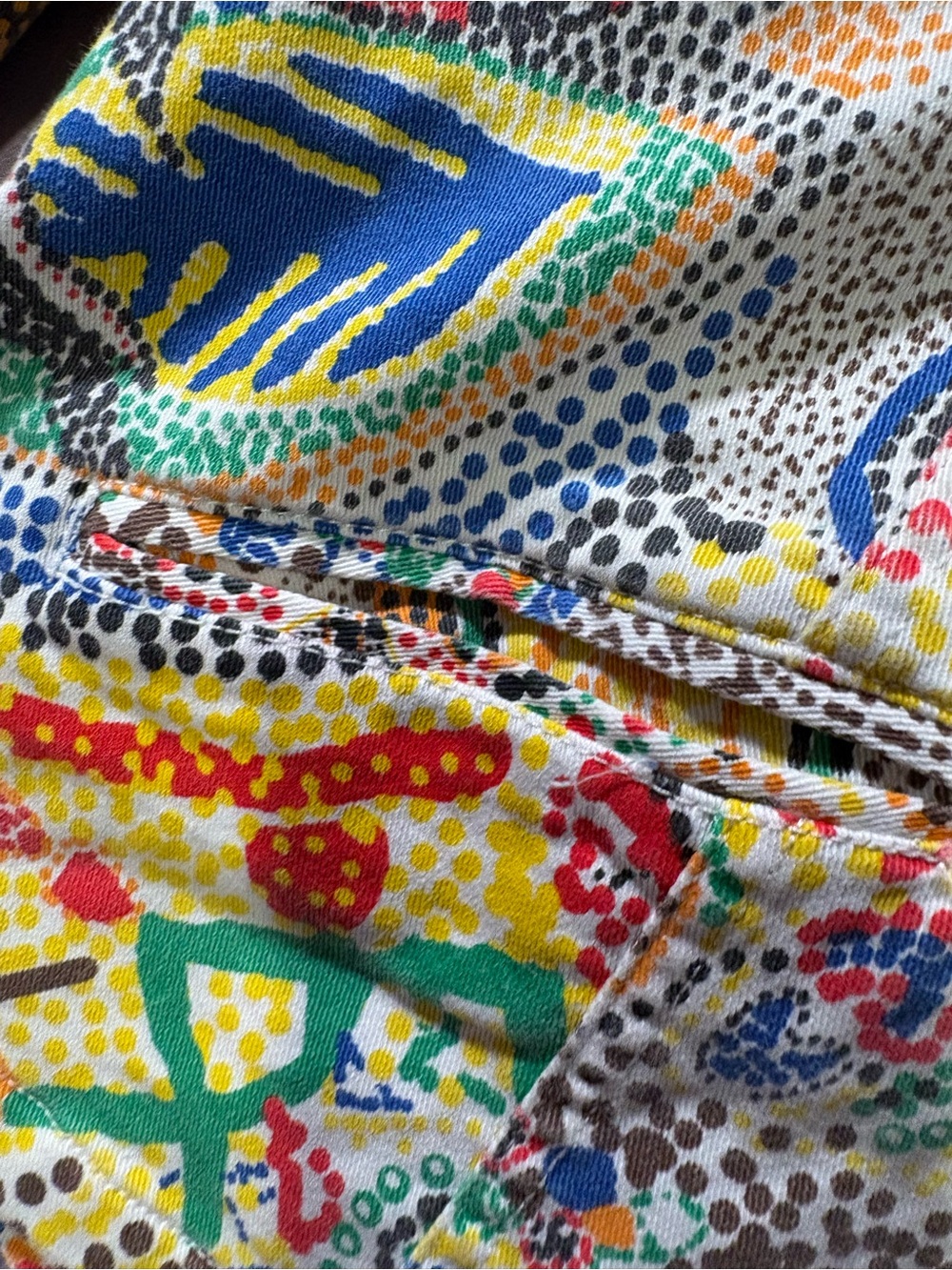 Chico's Multicolor Abstract Print Button-Front Shirt Jacket - Picture 5 of 6